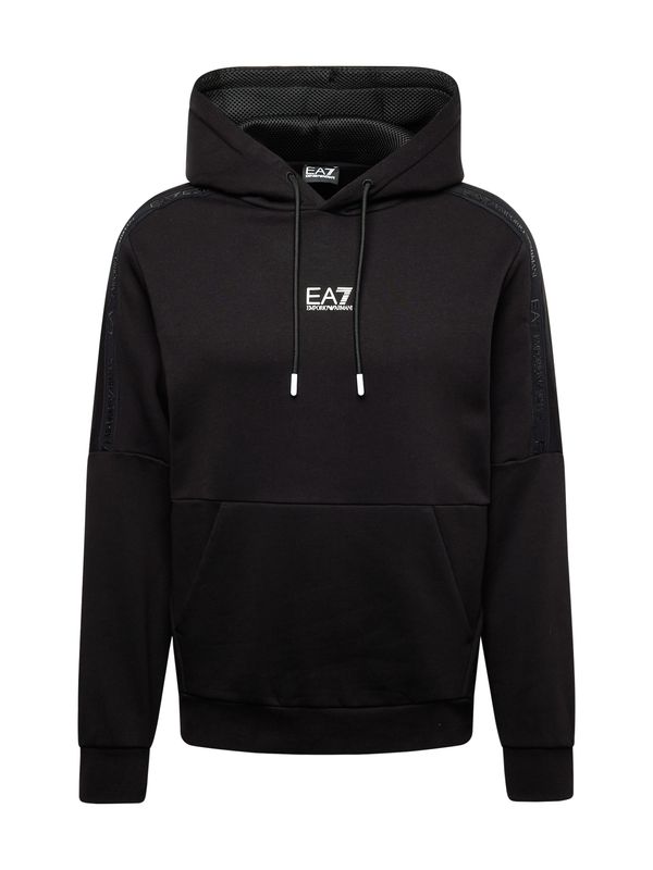 EA7 Emporio Armani EA7 Emporio Armani Суичър  черно / бяло