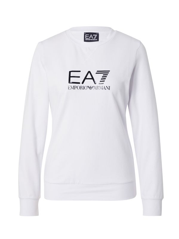 EA7 Emporio Armani EA7 Emporio Armani Суичър  черно / бяло