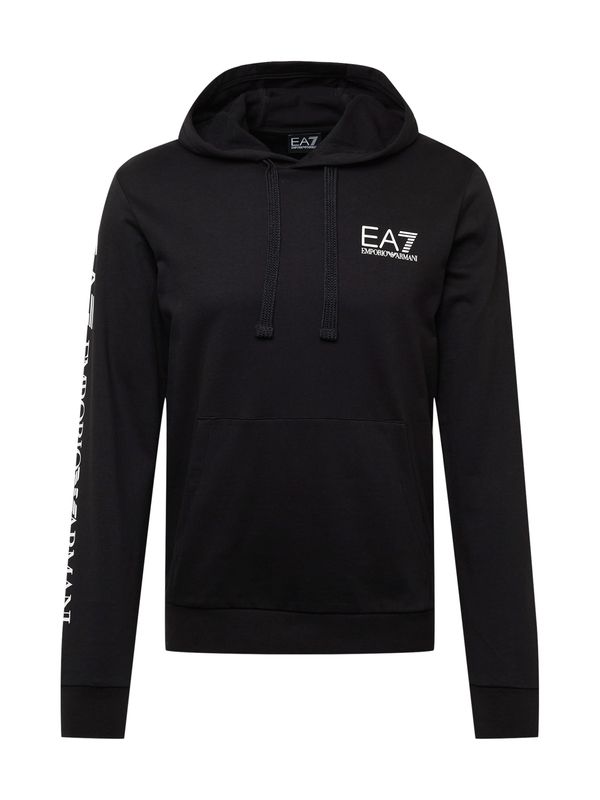 EA7 Emporio Armani EA7 Emporio Armani Суичър  черно / бяло