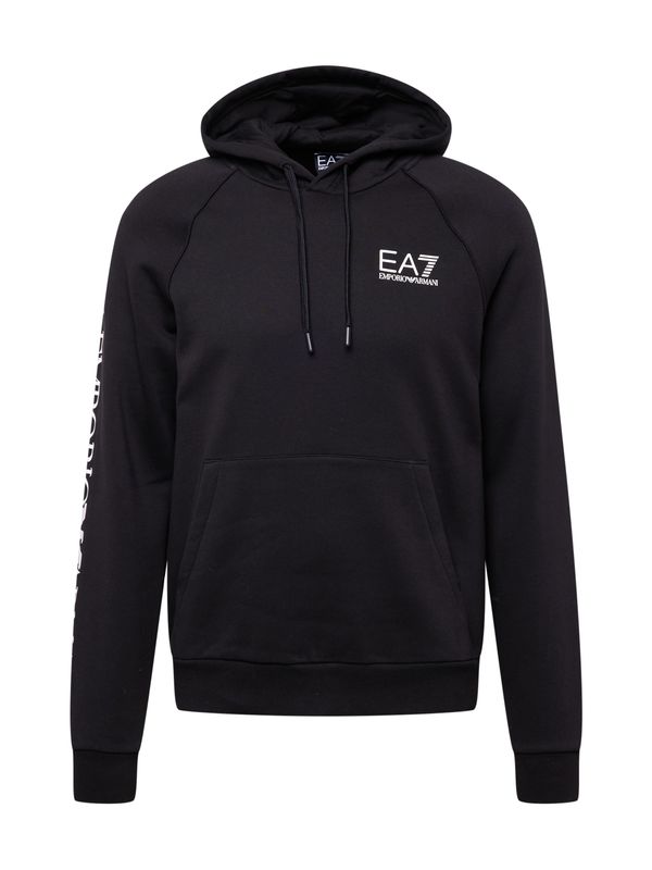 EA7 Emporio Armani EA7 Emporio Armani Суичър  черно / бяло