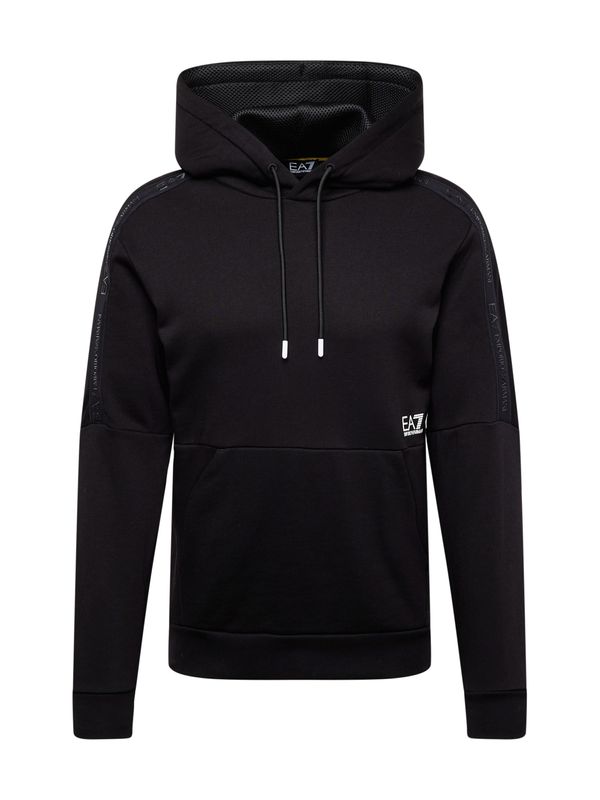 EA7 Emporio Armani EA7 Emporio Armani Суичър  черно / бяло