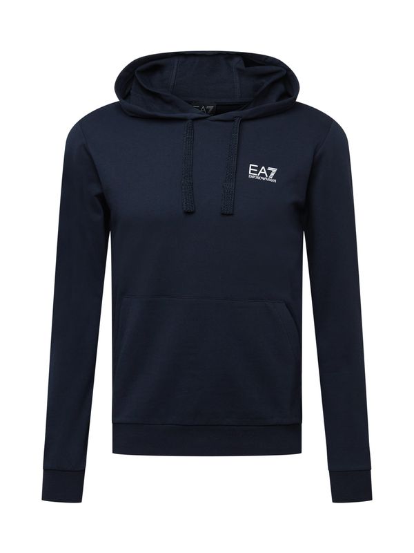 EA7 Emporio Armani EA7 Emporio Armani Суичър  нощно синьо / бяло