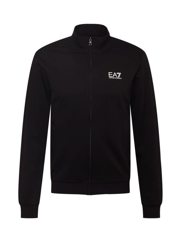 EA7 Emporio Armani EA7 Emporio Armani Суичъри с качулка  черно / бяло