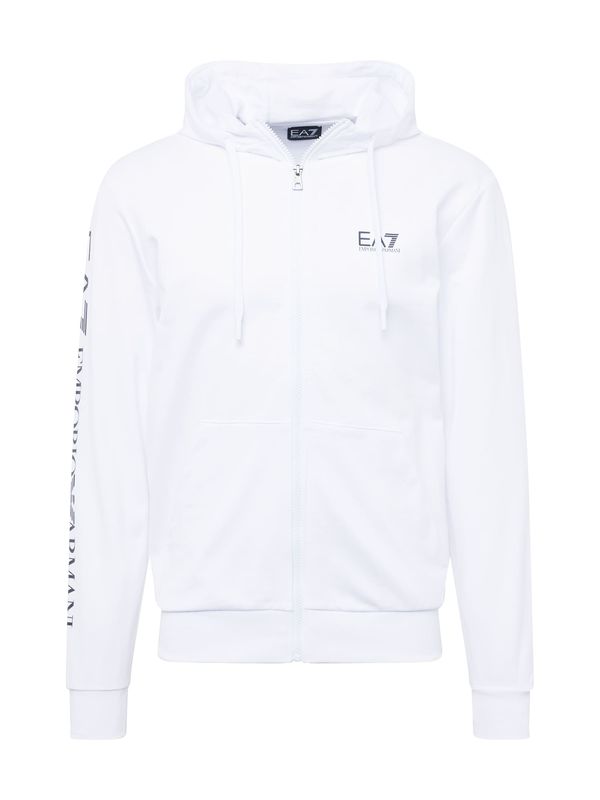 EA7 Emporio Armani EA7 Emporio Armani Суичъри с качулка  черно / бяло