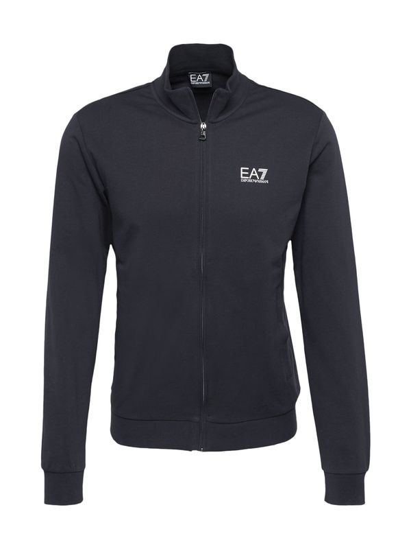 EA7 Emporio Armani EA7 Emporio Armani Суичъри с качулка  нощно синьо / бяло