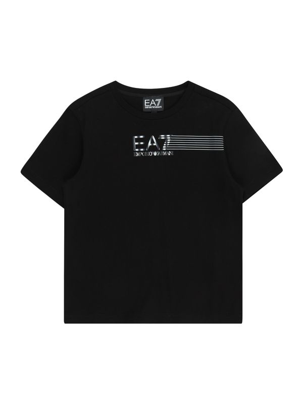 EA7 Emporio Armani EA7 Emporio Armani Тениска  черно / сребърно