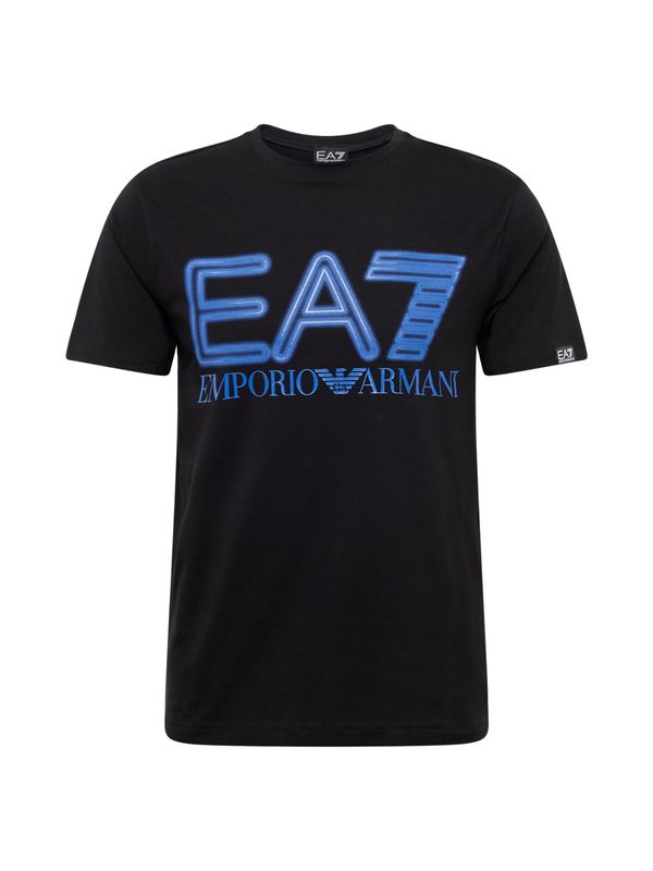 EA7 Emporio Armani EA7 Emporio Armani Тениска  кралско синьо / пастелно синьо / черно / бяло