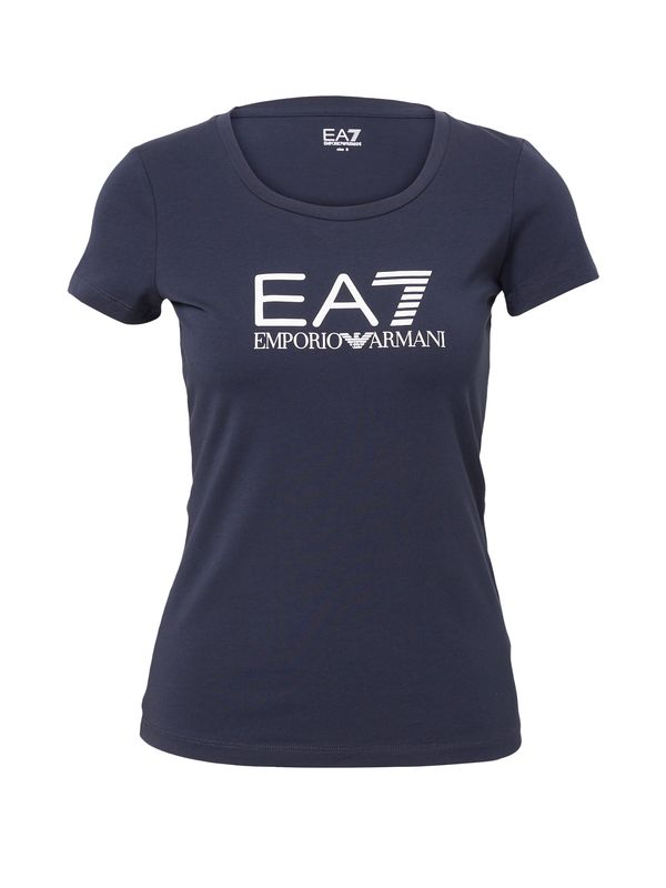EA7 Emporio Armani EA7 Emporio Armani Тениска  нейви синьо / бяло