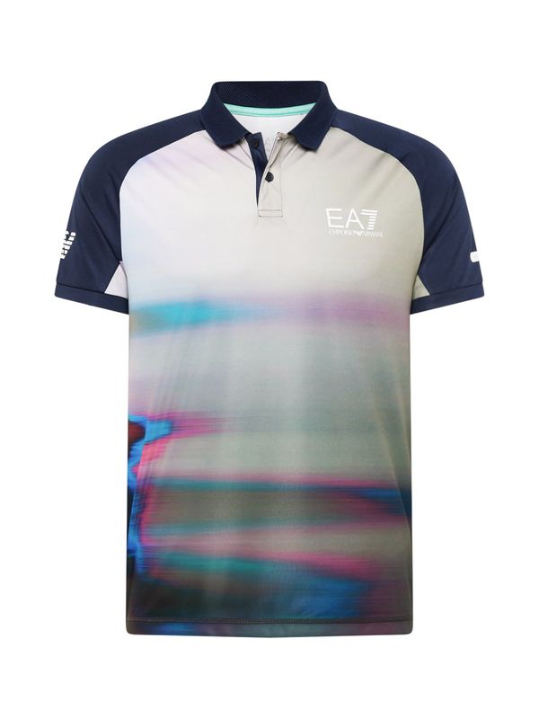 EA7 Emporio Armani EA7 Emporio Armani Тениска  нейви синьо / сиво / лилав