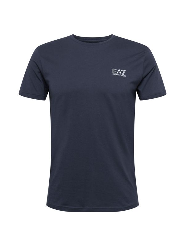 EA7 Emporio Armani EA7 Emporio Armani Тениска  нощно синьо / бяло