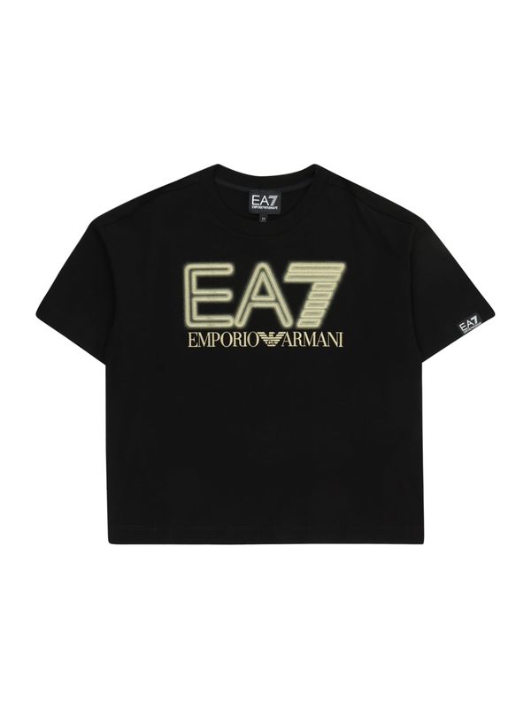 EA7 Emporio Armani EA7 Emporio Armani Тениска  светложълто / черно