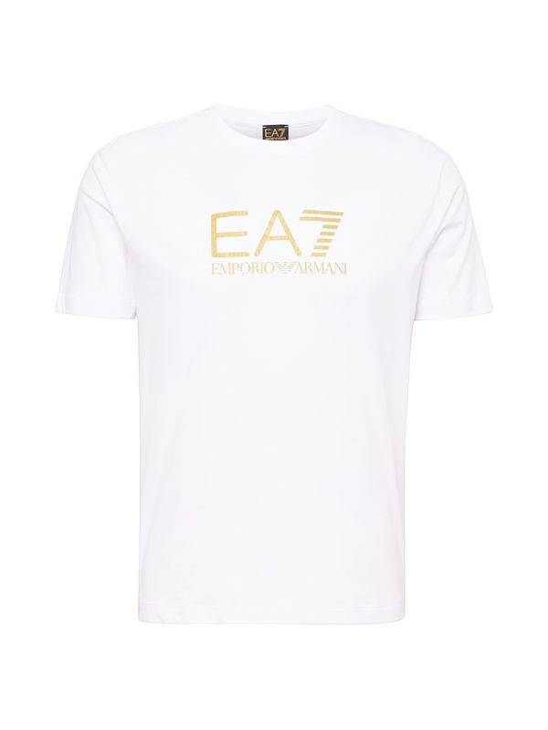 EA7 Emporio Armani EA7 Emporio Armani Тениска  злато / бяло