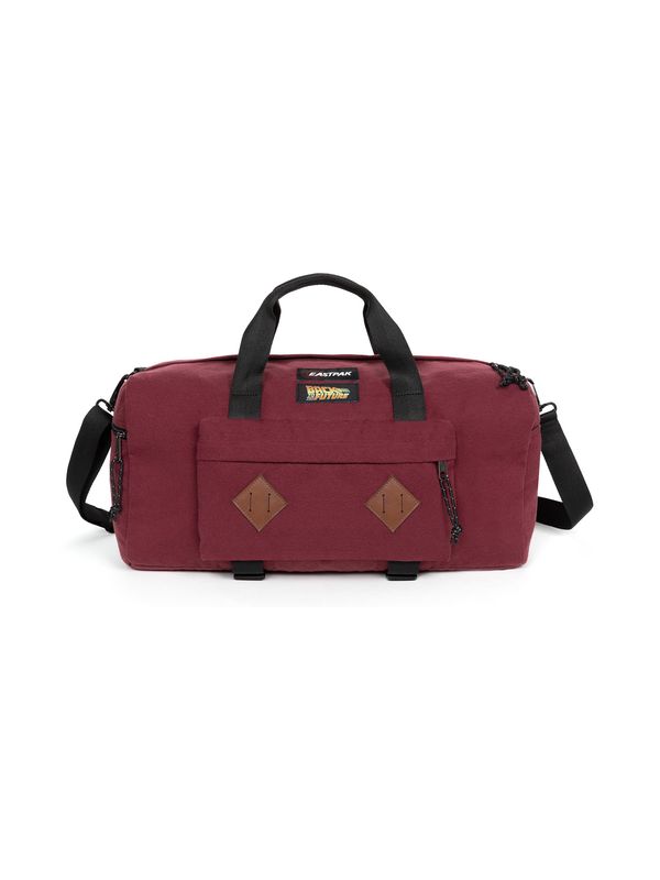 EASTPAK EASTPAK Чанта за пътуване тип "Weekender"  кафяво / бургундово червено / черно