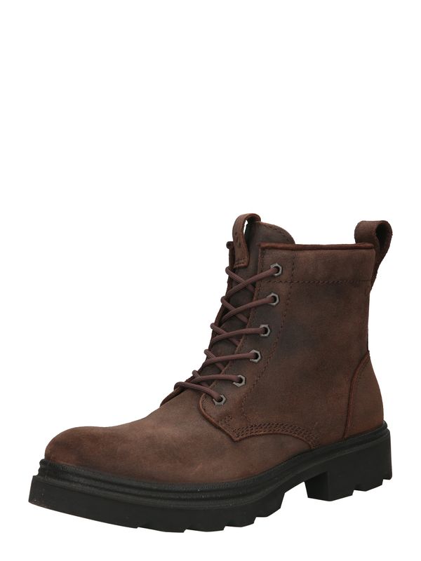 ECCO ECCO Боти с връзки 'Grainer'  тъмнокафяво