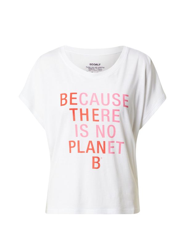 ECOALF ECOALF Тениска  оранжево / бледорозово / бяло