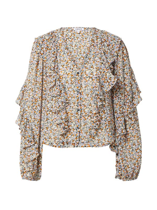 EDITED EDITED Блуза 'Ellis'  светлосиньо / оранжево / бяло