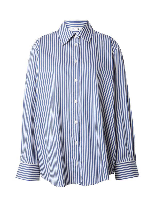 EDITED EDITED Блуза 'Mica'  синьо / бяло