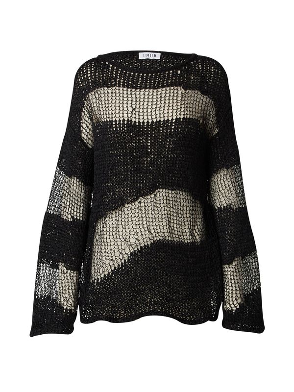 EDITED EDITED Пуловер 'Frantje'  черно