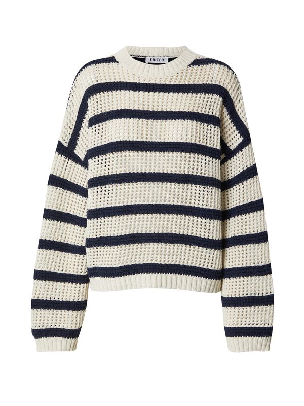 EDITED EDITED Пуловер 'Xanthia'  кремаво / синьо
