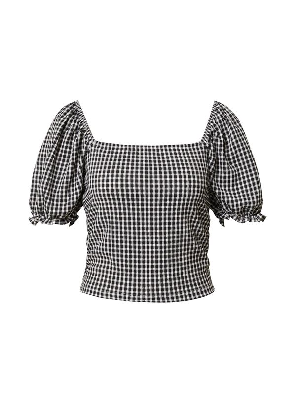 EDITED EDITED Тениска 'Floretta'  черно / бяло