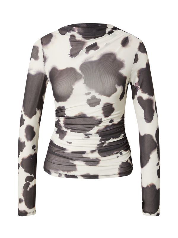 EDITED EDITED Тениска 'Veloria'  черно / бяло