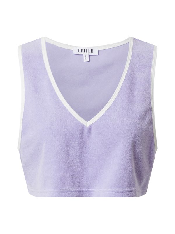 EDITED EDITED Топ  светлолилаво / бяло