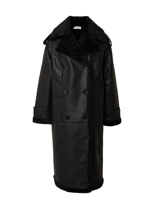 EDITED EDITED Зимно палто 'Erin'  черно / бял памук