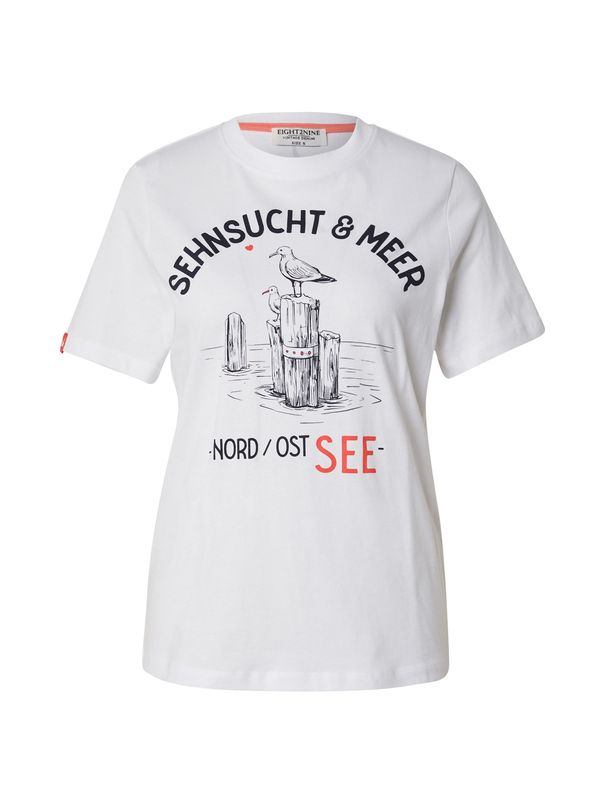 Eight2Nine Eight2Nine Тениска  червено / черно / бяло