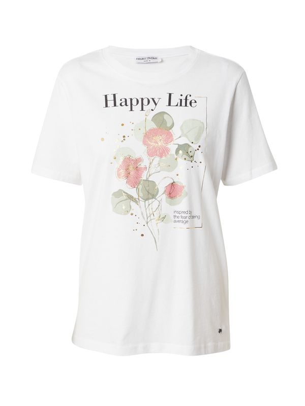 Eight2Nine Eight2Nine Тениска  зелено / светлорозово / черно / бяло