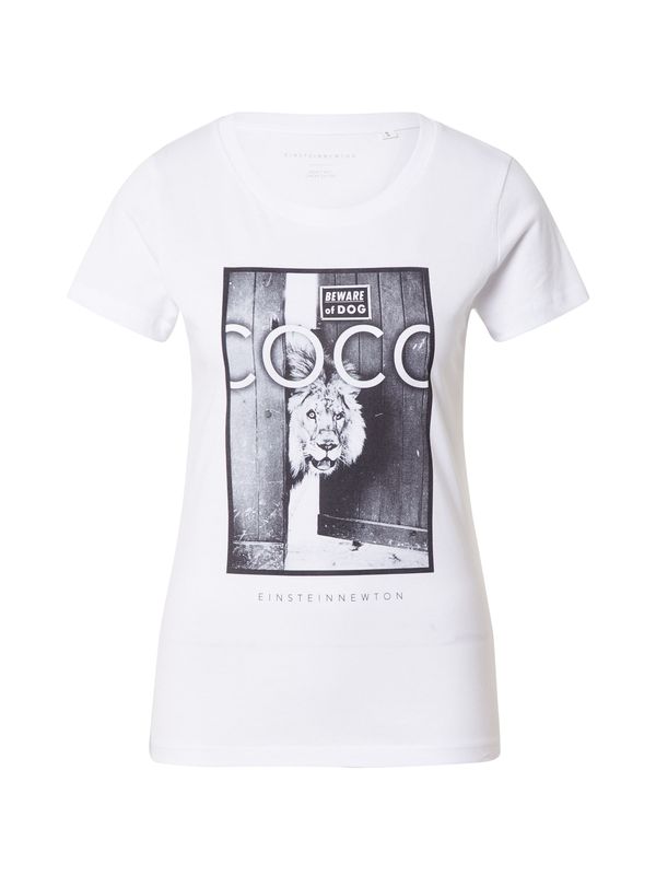 EINSTEIN & NEWTON EINSTEIN & NEWTON Тениска  антрацитно черно / бяло
