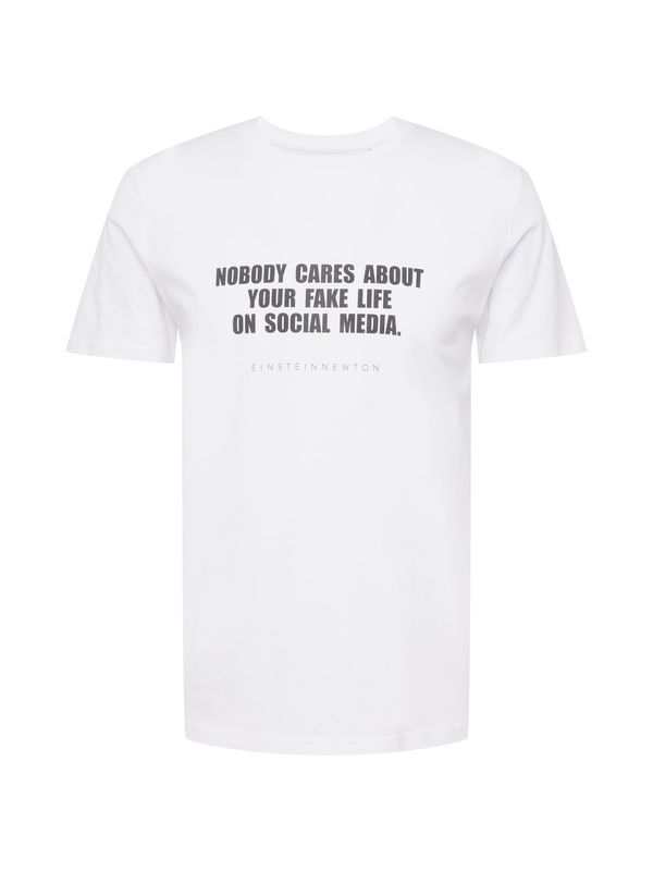 EINSTEIN & NEWTON EINSTEIN & NEWTON Тениска 'Fake Life'  черно / бяло
