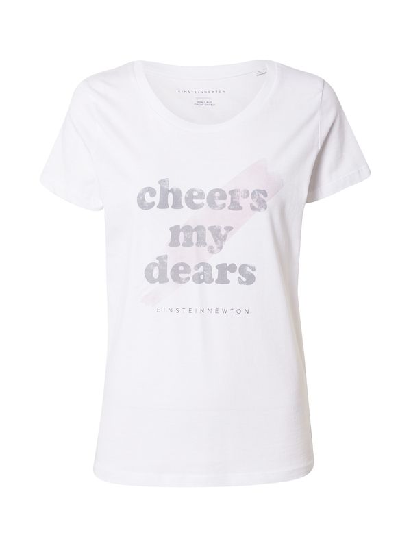 EINSTEIN & NEWTON EINSTEIN & NEWTON Тениска  сиво / пастелно розово / бяло