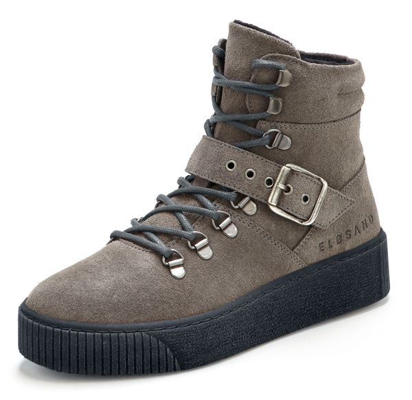 Elbsand Elbsand Ниски ботуши с връзки  тъмносиво