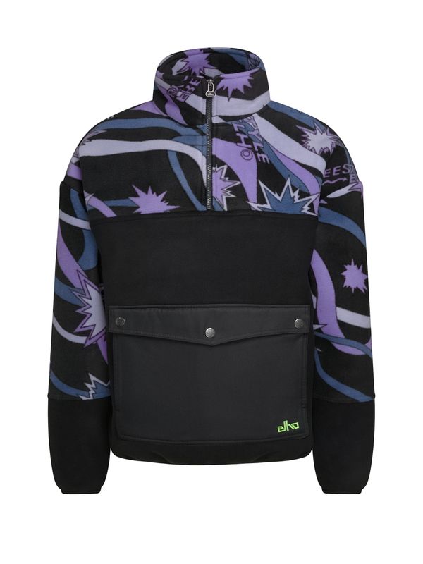 elho elho Спортен пуловер  опушено синьо / лилав / черно / бяло