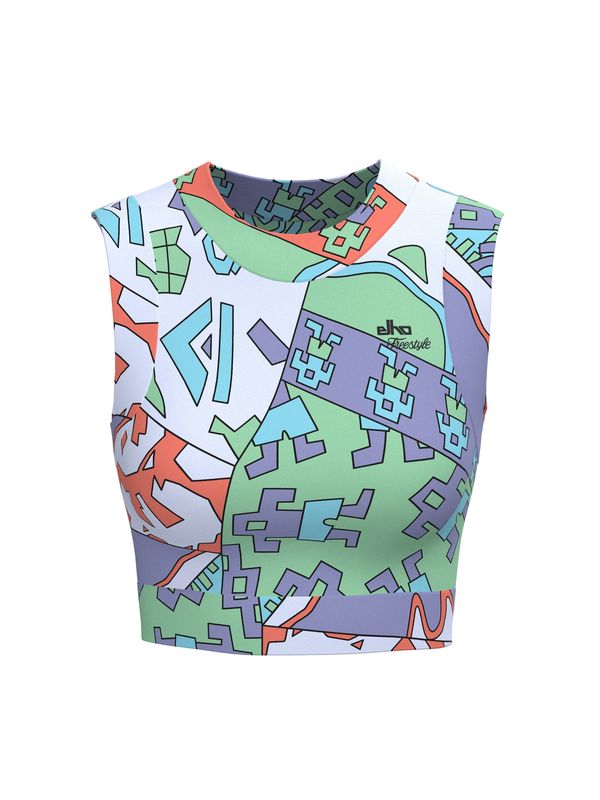 elho elho Топ 'Pamela 89'  тюркоазен / светлозелено / светлолилаво / светлочервено / бяло