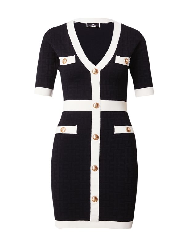 Elisabetta Franchi Elisabetta Franchi Плетена рокля  черно