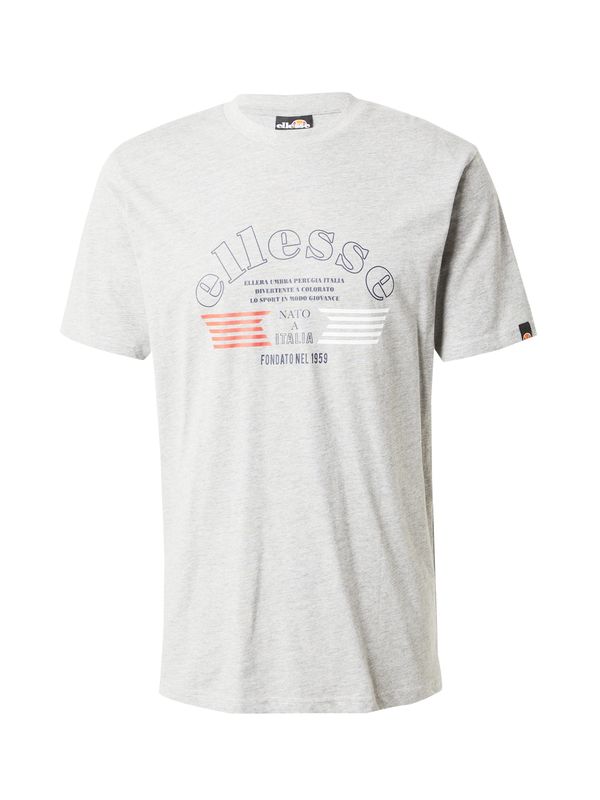 ELLESSE ELLESSE Тениска 'Giambettio'  морскосиньо / сив меланж / червено / бяло