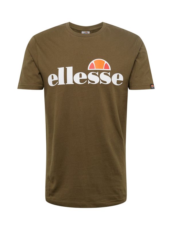 ELLESSE ELLESSE Тениска 'Prado'  маслина / оранжево / пъпеш / бяло