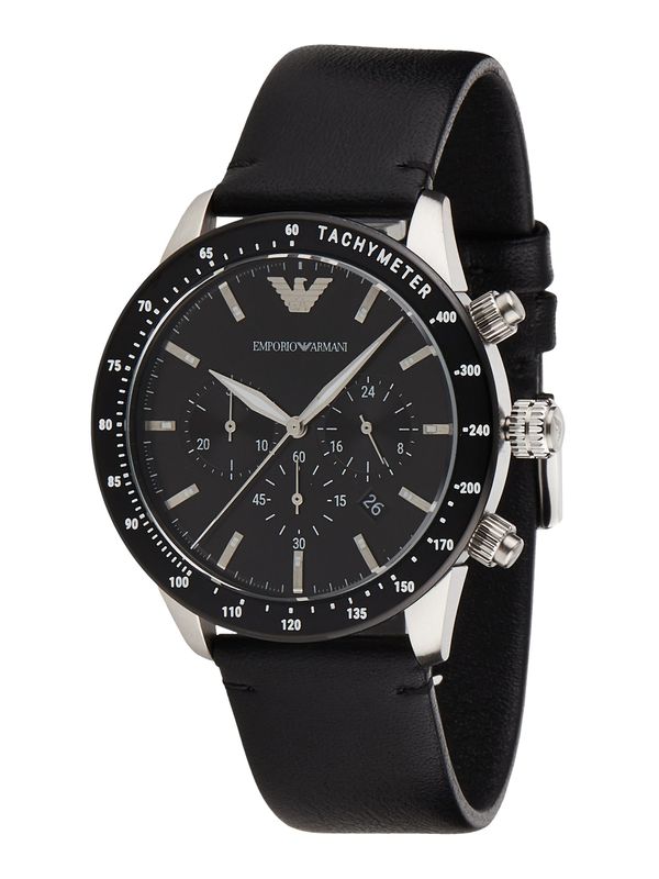 Emporio Armani Emporio Armani Аналогов часовник  черно / сребърно
