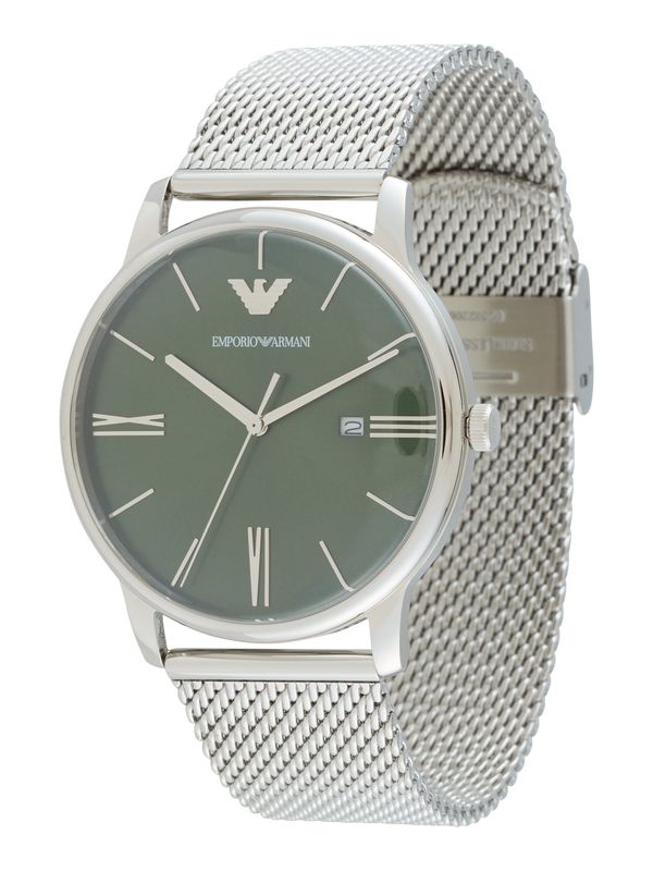 Emporio Armani Emporio Armani Аналогов часовник  зелено / сребърно