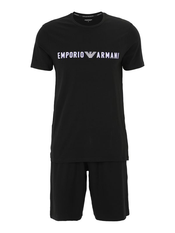 Emporio Armani Emporio Armani Къса пижама  кралско синьо / черно / бяло
