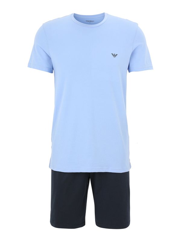 Emporio Armani Emporio Armani Къса пижама  нощно синьо / светлосиньо / светлосиво