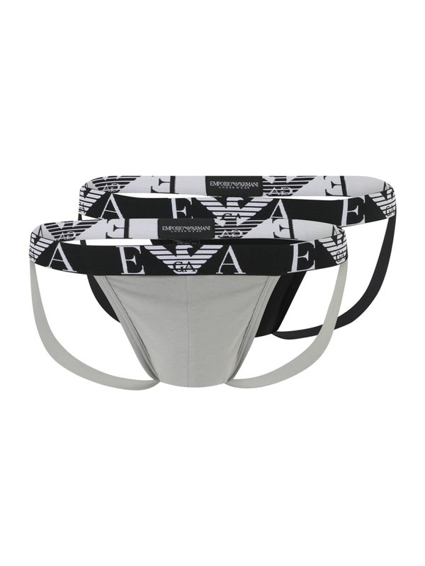 Emporio Armani Emporio Armani Слип  сиво / черно / бяло