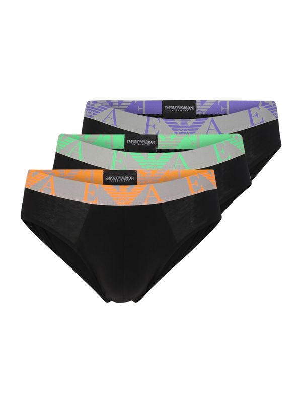 Emporio Armani Emporio Armani Слип  сиво / лайм / оранжево / черно