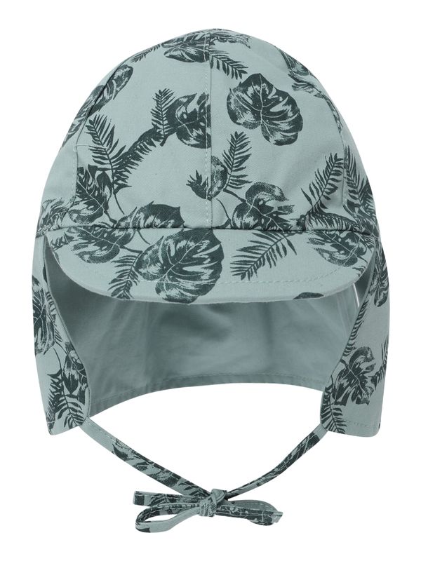 EN FANT EN FANT Шапка с периферия  опушено синьо / тъмнозелено