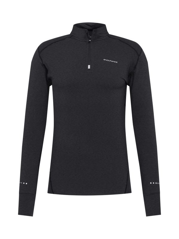 ENDURANCE ENDURANCE Функционална тениска 'Tune'  черен меланж / бяло