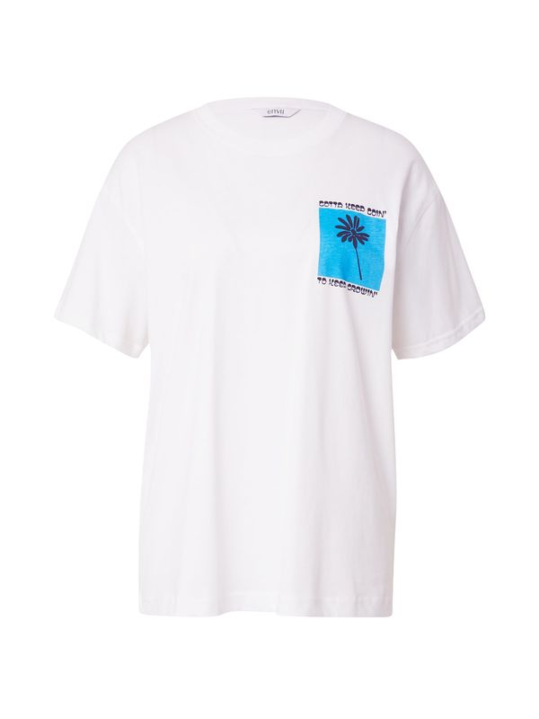 Envii Envii Тениска 'KULLA'  морскосиньо / небесносиньо / бяло