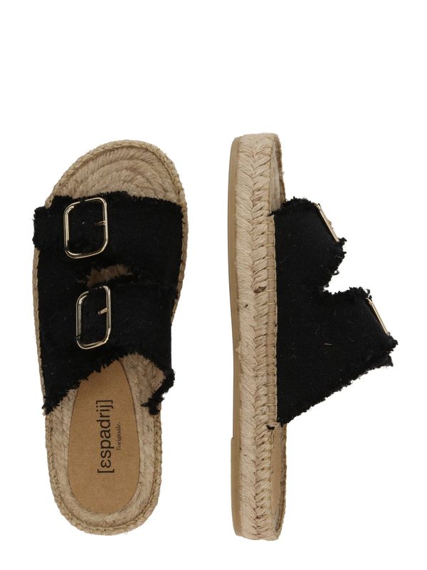 espadrij l´originale espadrij l´originale Чехли 'CLAQUETTE'  черно