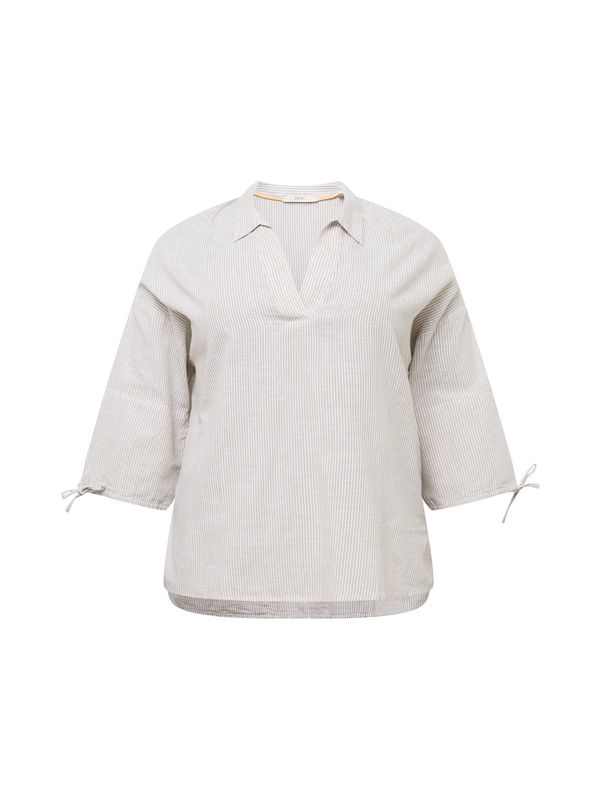 Esprit Curves Esprit Curves Блуза  пясъчен / бяло