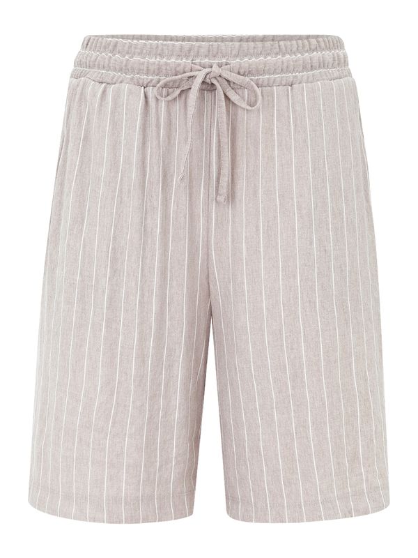 ESPRIT ESPRIT Панталон  таупе сиво / бяло